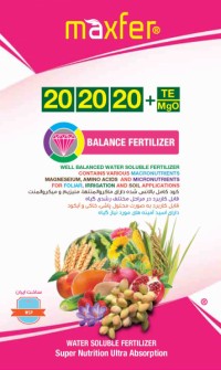 کود سه بیست پودری اسید امینه دار Maxfer 20-20-20 fertilizers + Amino acids